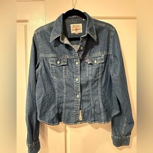 Levi's red tab denim button down shirt